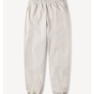 Womens Cream Jogger Pants